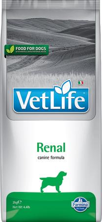 Kuiv koeratoit Farmina Vet Life Renal, riis, 2 kg