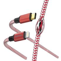Kabelis Hama Reflect USB Type-C, Lightning, 1.5 m, sarkana krās.