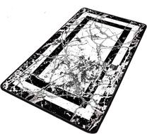 Vonios grindų kilimėlis Foutastic Marmor 359CHL4378, balta sp./juoda sp., 100 cm x 80 cm