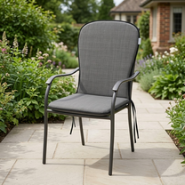 Lauko kėdės pagalvėlė Domoletti SAM H024-07PB 485282, pilka sp., 74 x 38 cm