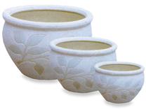 Lillepott Domoletti T00-009, keraamiline, Ø 30 cm, hall v.