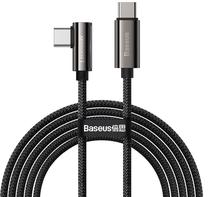 Kabelis Baseus Legend, 2 x USB Type C, 200 cm, juoda sp., 100 W