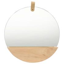 Зеркало VLX Wall Mirror, подвесной, 35 см x 35 см, коричневый цв.
