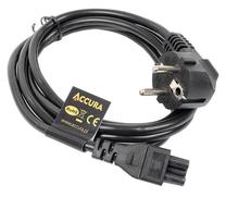 Laidas Accura ACC2124 IEC320 C5, Schuko, 1.8 m, juoda sp.
