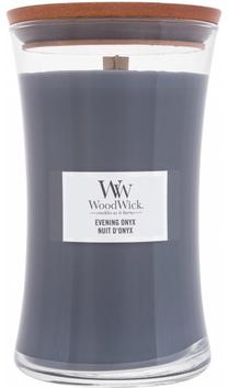 Žvakė, aromatinė WoodWick Evening Onyx, 120 h, 610 g, pilka sp.