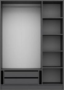 Spinta Kalune Design Kale 135 506MNR2184, antracito sp., 52 cm x 135 cm x 190 cm