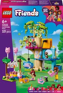 Konstruktors LEGO® Friends Kaķu dzimšanas dienas ballīte un mājiņa kokā 42666, 321 gab.