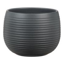 Gėlių vazonas Scheurich Graphite Stone 57640, keramika, Ø 14.5 cm, juoda sp.