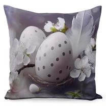 Dekoratyvinės pagalvėlės užvalkalas JMW-031, balta/pilka, 40 cm x 40 cm