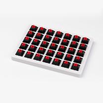 Priedas Keychron Cherry MX Switch Set - Red 35pcs, juoda/raudona