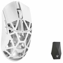 Belaidė žaidimų pelė WLMouse Beast X Max Magnesium Solid Slides MAX-MilkyWhite-O-SHIXIN, 2.4ghz / usb, balta sp.