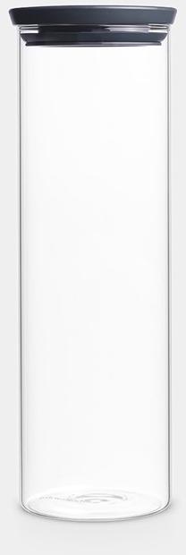 Lielapjoma produktu konteiners Brabantia, 1.9 l, caurspīdīga krās./pelēka krās.