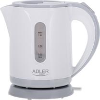 Elektrinis virdulys Adler AD 1371g, 0.8 l, balta sp./pilka sp.