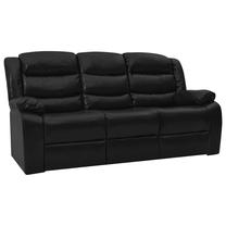 Sofa VLX 3-Seated 288498, juoda sp., 93 x 205 cm x 98 cm