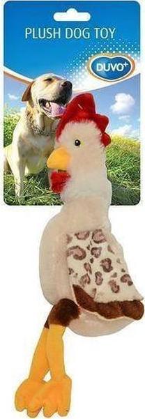 Žaislas šuniui, pliušinis Duvo Chicken, 15 cm, smėlio sp.