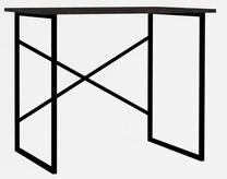 Rakstāmgalds Kalune Design Addis 495SSE1525, 90 cm x 56 cm, 76 cm, melns krās./valriekstu krās.