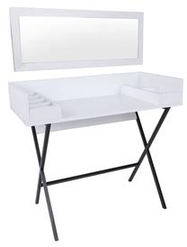 Kosmetinis staliukas Kalune Design Lima 811MDD5106, balta sp./juoda sp., 89 cm x 100 cm x 50 cm
