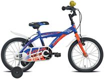 Vaikiškas dviratis Esperia Game Boy 9500, mėlyna sp./oranžinė sp., 16", 16"