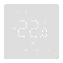 Programmējams apkures termostats Tuya, iebūvējams sienā, balta krās., 8.6 cm, 5 - 60 °C