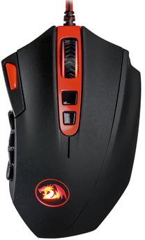 Laidinė žaidimų pelė Defender Redragon Firestorm, juoda sp./raudona sp.