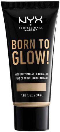 Skystas makiažo pagrindas NYX Professional Makeup Born To Glow Naturally Radiant, nude, 30 ml