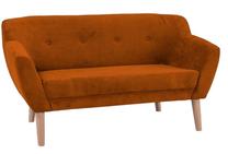 Sofa Bergen 2, oranžinė sp., 139 x 54 cm x 76 cm