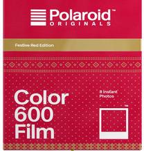 Momentinės fotoplokštelės Polaroid Color 600 Film Festive Red Edition, kadrų sk. 8