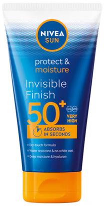 Losjonas įdegio priežiūrai kūnui Nivea Sun Protect & Moisture Invisible Finish SPF50+, 150 ml
