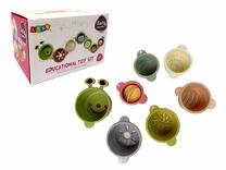 Vonios žaislų rinkinys Lean Toys Caterpillar 12235, įvairių spalvų, 7 vnt.
