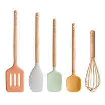 Virtuvės reikmenų rinkinys Kitchen Craft, 34 cm, ruda sp./įvairių spalvų, 5 vnt.
