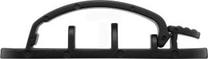 Кабельные органайзеры Goobay 3-Slot Cable Management Clip, черный цв.