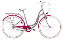 Dviratis miesto Romet Angel, 28 ", 19" rėmas, sidabro sp.