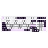 Bezvadu spēļu tastatūra VGN VGN V98 Pro V2 Steam Wave Pro Linear Switches, Angļu (US), balta krās./rozā krās./violeta krās.