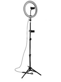 Žiedinė lempa su telefono laikikliu 3M Lamp tripod kit RL10-160