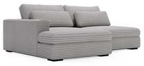 Kampinė sofa - lova Polak Meble Leida, pilka sp., dešininė, 232 x 158 cm x 80 cm