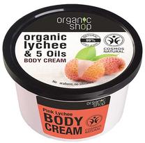 Kūno kremas Organic Shop Pink Lychee, 250 ml