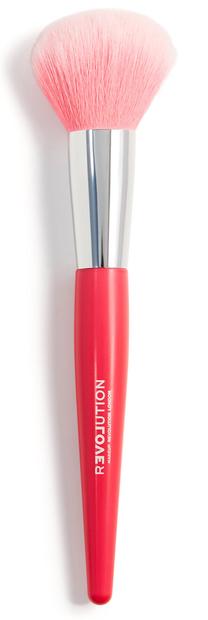 Birstīte, pūderiem Makeup Revolution London Large Powder Brush 131949, rozā krās.