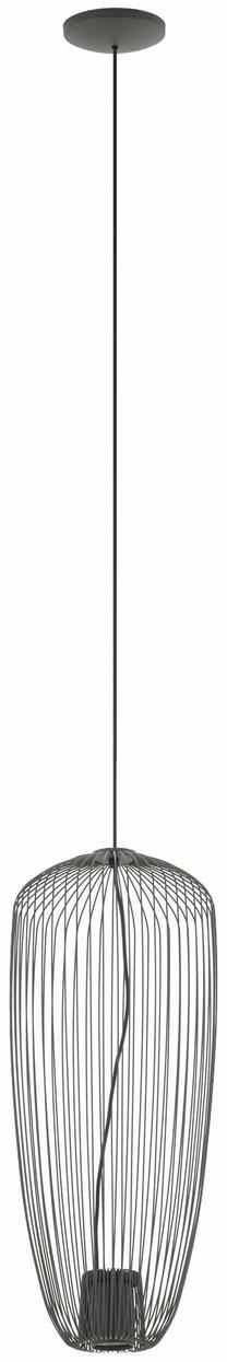 Valgusti rippuv Nowodvorski Pumpkin, GU10, 1 x 10 W, must v. / must v., 27 x 65 cm
