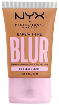 Skystas makiažo pagrindas NYX Professional Makeup Bare With Me Blur, 08 golden light, 30 ml