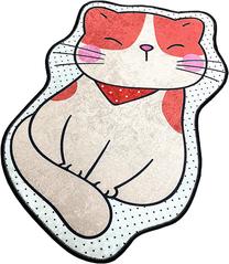 Vonios grindų kilimėlis Foutastic Katze 359CHL5185, įvairių spalvų, 100 cm x 80 cm