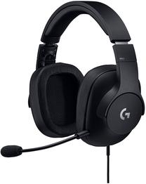 Vadu spēļu austiņas Logitech Pro Gaming, melna krās.