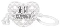 Čiulptukų ir kramtukų laikiklis Lovi Diamond 10/882, balta sp.