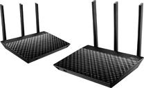 Maršrutizatorius Asus AiMesh AC1900 RT-AC67U 2-Pack, juoda sp.