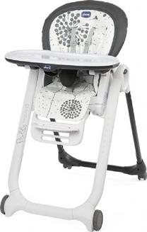Стульчик для кормления Chicco Polly Progress 5, белый цв./серый цв.