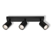 Šviestuvas nukreipiamasis Osram Plate, GU10, 3 x 6 W, juoda sp. / juoda sp.