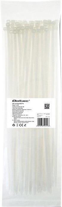 Аксессуары для сетевых продуктов Qoltec Zippers Nylon UV, 100 шт., белый цв.