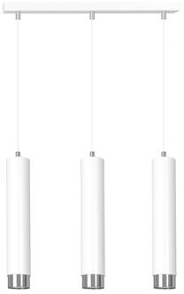 Valgusti rippuv Emibig Kibo 3 641/3, GU10, 3 x 8 W, valge v./kroom v. / valge v., 8 x 34 cm