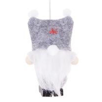 Eglītes rotājums Springos CA0628, pelēka krās., 8 cm, poliesters