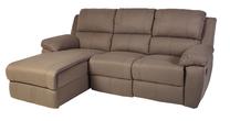 Kampinė sofa Home4you Berkley 28522, smėlio sp., kairinė, 216 x 165 cm x 100 cm