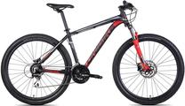 Dviratis kalnų Unibike Mission MTB, 29 ", 19" rėmas, juoda sp./raudona sp.